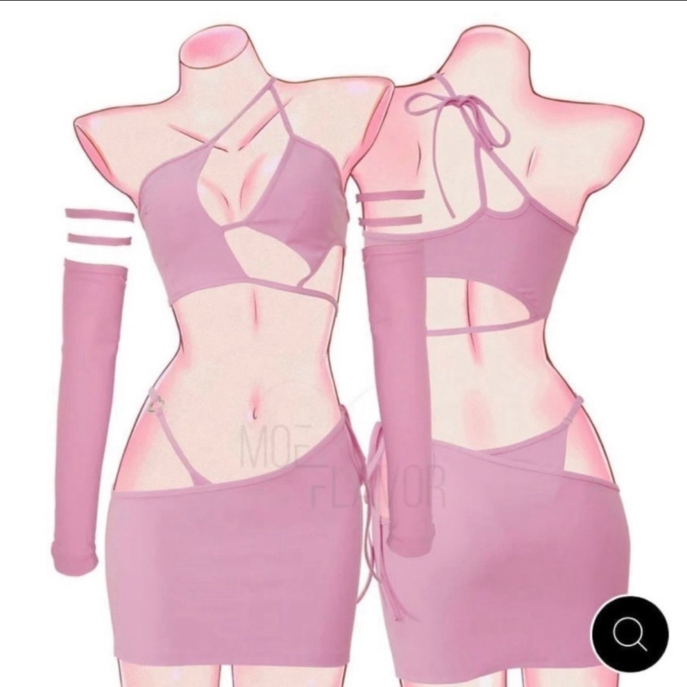 Moeflavor Pastel Succubus Lingerie Sexy Anime Cosplay Set L/XL